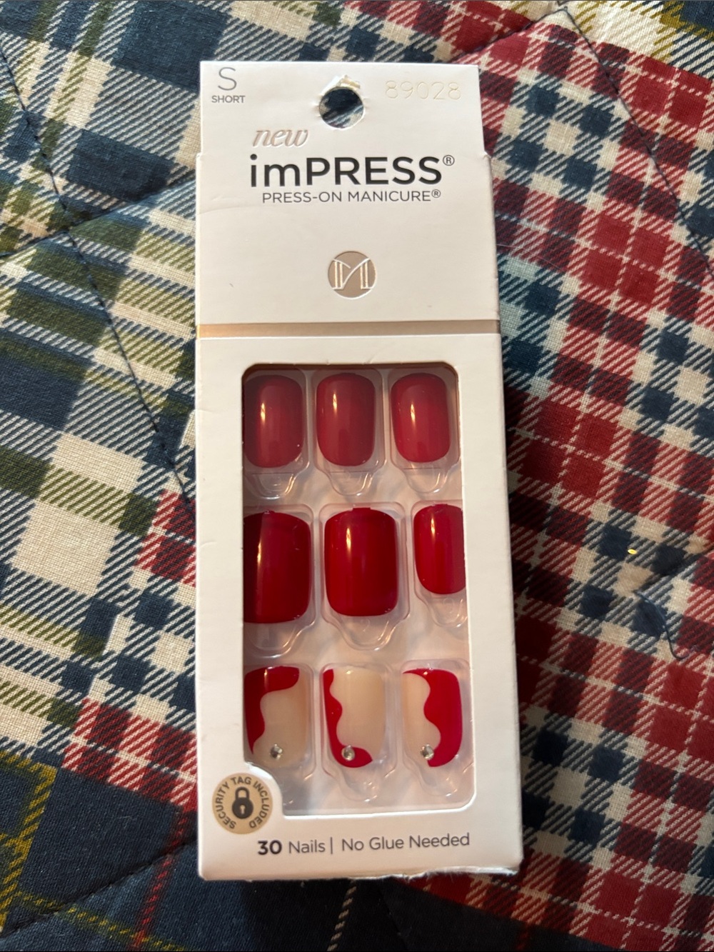 imPRESS Red Press-On Manicure Nails - 30 Pack